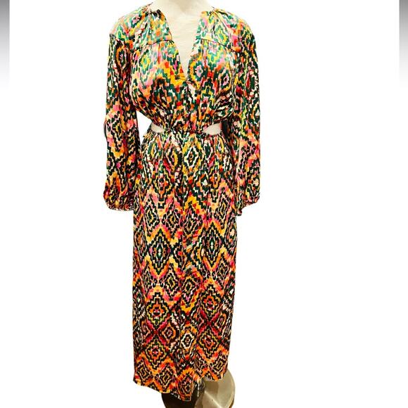 NWT ZARA CUT OUT PRINTED MIDI DRESS DIZE SMALL NWT - Picture 5 of 9